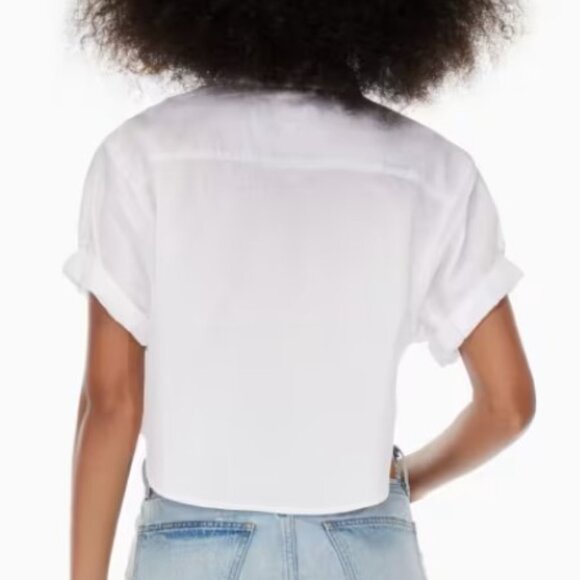 The Jane Cropped Shirt (button-up denim shirt) - Picture 2 of 5